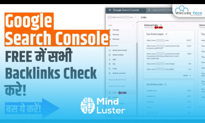 Backlink Report How to Check Backlinks in Google Search Console Complete Video