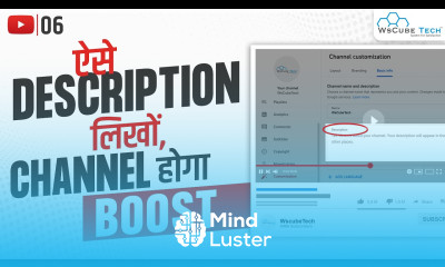 YouTube Channel Description का सही तरीका How to Write Perfect YouTube Description YouTube SEO