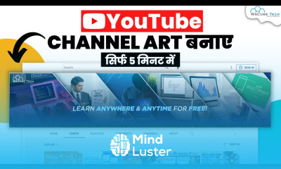 How to Make a YouTube Banner YouTube Channel Art Tutorial