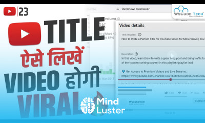 How to Write a Perfect Title for YouTube Video for More Views YouTube SEO