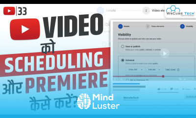 YouTube Video Ko Schedule or Premiere Kaise Kare  How To Schedule Premiere YouTube Videos