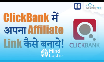 How to Quickly Create an Affiliate Link in Click Bank Complete Process Affiliate Marketing 