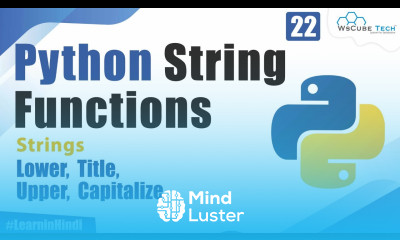 What are String Functions Lower Upper Title Capitalise Functions in Python