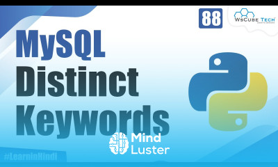 Learn What is Distinct Keyword with Examples in MySQL Python Tutorial ...