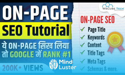 Learn Complete On Page SEO for Beginners Full Tutorial in Hindi