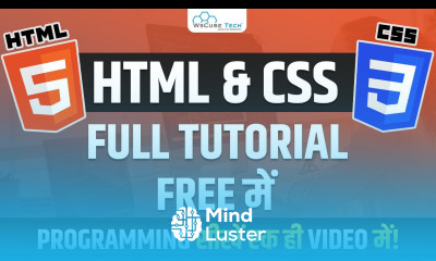 Front End Development Tutorial Complete HTML and CSS Tutorial for Beginners 9 Hours
