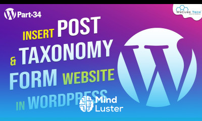 Learn to Insert and Taxonomy Form Website in WordPress