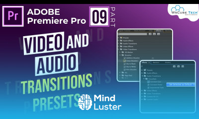 Best Way to Use Video and Audio Transitions Presets In Premiere Pro in Hindi Part 9 WsCube Tech