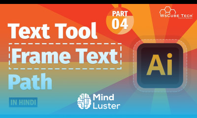 How to Perfectly Type on a Text Tool Path Text in Illustrator Hindi Part 4 WsCube Tech