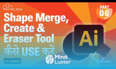 How to Use Shape Merge Extract Create and Eraser Tool Hindi Part 6 WsCube Tech