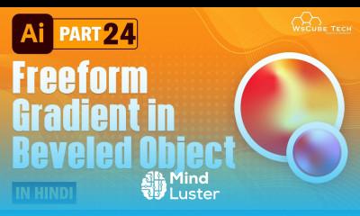 How to Use Freeform Gradient in a Beveled Object in Adobe Illustrator Freeform Gradient Tool 24