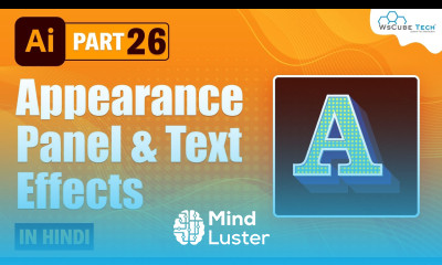 Appearance Panel and Text Effects in Adobe Illustrator Hindi Adobe Illustrator Text Tool 26