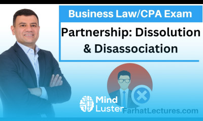 Partnership Dissolution and Dissociation CPA Exam REG