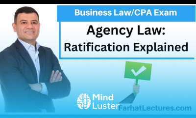 Agency Law Ratification CPA Exam REG