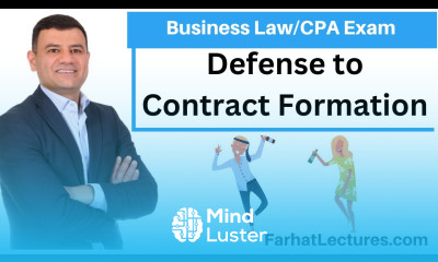 Defenses to Contract Law Enforcement illegality Minor Intoxication CPA Exam REG