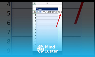 Automatic Sequential Numbers Just Pop Up SEQUENCE IF functions Short Excel Magic Trick 06