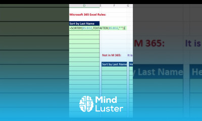 Sort By Last Name using Excel Formula Amazing Solution Short Excel Magic Trick 13