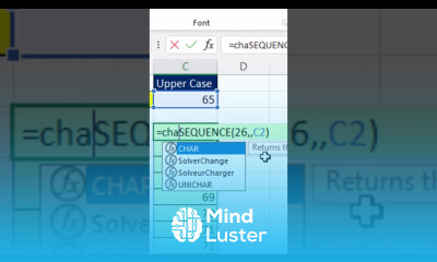 Generate Letters A to Z in Excel Short Excel Magic Trick 16