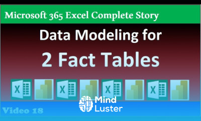 Solution for Two Fact Tables Power Query or DAX formulas or Worksheet Formulas 365 MECS Class 18
