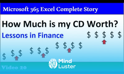 What Is My CD Worth A Lesson in Finance Worksheet Model Building 365 MECS Class 20