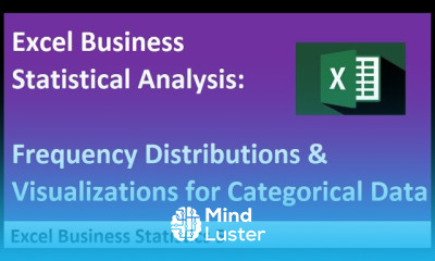 Excel Statistical Analysis 05 Frequency Distributions Visualizations for Categorical Data