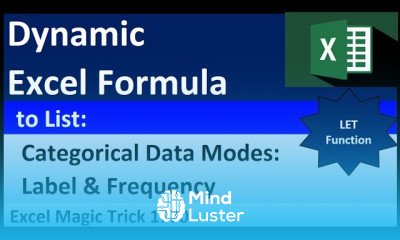Mode for Categorical Data LET Function to Dynamically List all Modes with Category Labels EMT 1770