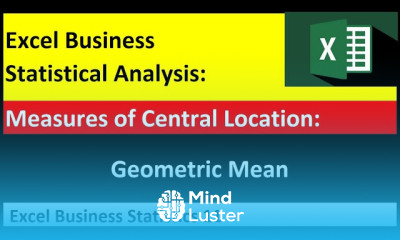 Excel Statistical Analysis 11 Geometric Mean to Calculate Average Compounding Rate per Period