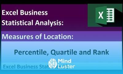 Excel Statistical Analysis 12 Percentile Quartile Percentile Rank and Rank Functions Algorithms