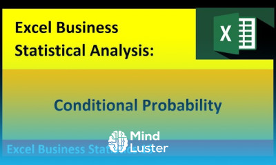 Excel Statistical Analysis 19 Conditional Probability 5 Examples