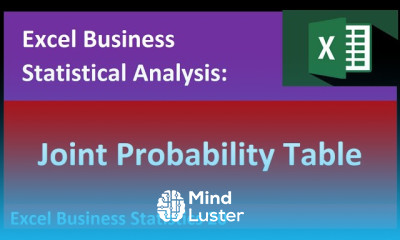 Excel Statistical Analysis 20 Joint Probability Table Dynamic Spilled Array or PivotTable