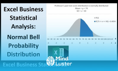 Excel Statistical Analysis 32 Bell Curve Functions NORM DIST NORM S DIST NORM INV NORM S INV
