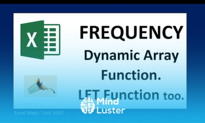 FREQUENCY Array Function for Quantitative Data LET function to create full report EMT 1693