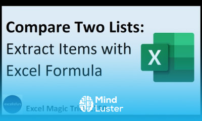 Spilled Array Formulas Make Excel Life Easy Compare Two Lists Extract Items Excel Magic Trick 1750