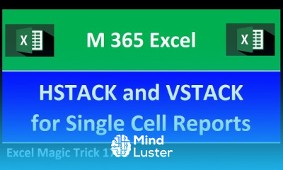 HSTACK and VSTACK Functions to Create Single Cell Reports With Total Row Excel Magic Trick 1780