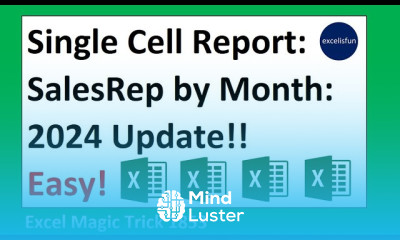 Formula for Sales Rep by Month Report The Amazing GROUPBY Function Excel Magic Trick 1853