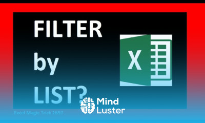 Excel FILTER based on list not individual values Easy Excel Magic Trick 1696