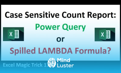 Unique List of Case Sensitive Items Expandable Range in Spilled Array Formula EMT 1792
