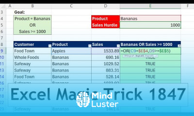 Filter Feature CANNOT run an OR Logical Test Across Two Columns 2 Solutions Excel Magic Trick 1847