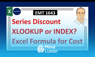 Series Discount Excel Formula 4 Examples XLOOKUP or INDEX Excel Magic Trick 1643