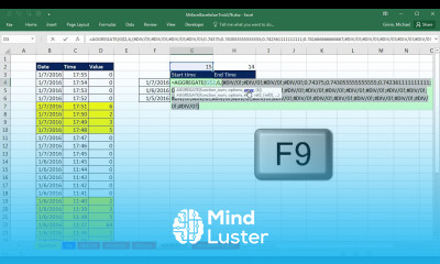 Mr Excel excelisfun Trick 176 5 Start and Min Times With Two Conditions Criteria