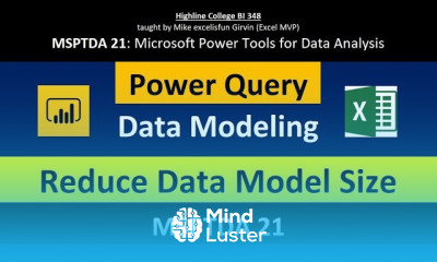 MSPTDA 21 Power Query Reduce Data Model Size Transformations to Columnar Database Size