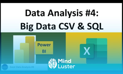 Excel Data Analysis Class 04 BIG Data Analysis with Power Pivot Power BI Visuals DAX Formulas
