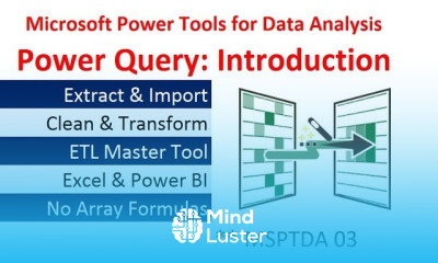 Learn MSPTDA 03 Power Query Introduction Importing Transformation Data ...