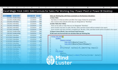 Learn Excel Magic Trick 1443 DAX Formula for Sales Per Working Day ...