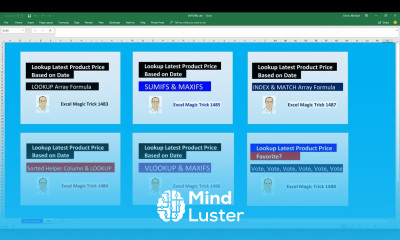 Excel Magic Trick 1491 “Lookup Latest Product Price” Survey Results Winner of Free Book