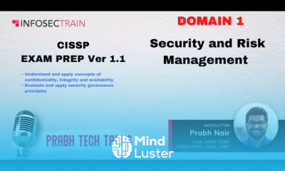 CISSP DOMAIN 1 Part 1 1 Security and Risk Management Review