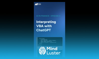 Interpreting VBA with ChatGPT AI in Finance