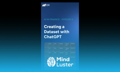 Creating a Dataset with ChatGPT AI in Finance Episode 6