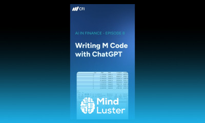 Writing M Code with ChatGPT AI in Finance Episode 8