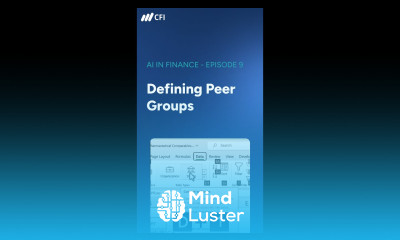 Defining Peer Groups AI in Finance Episode 9